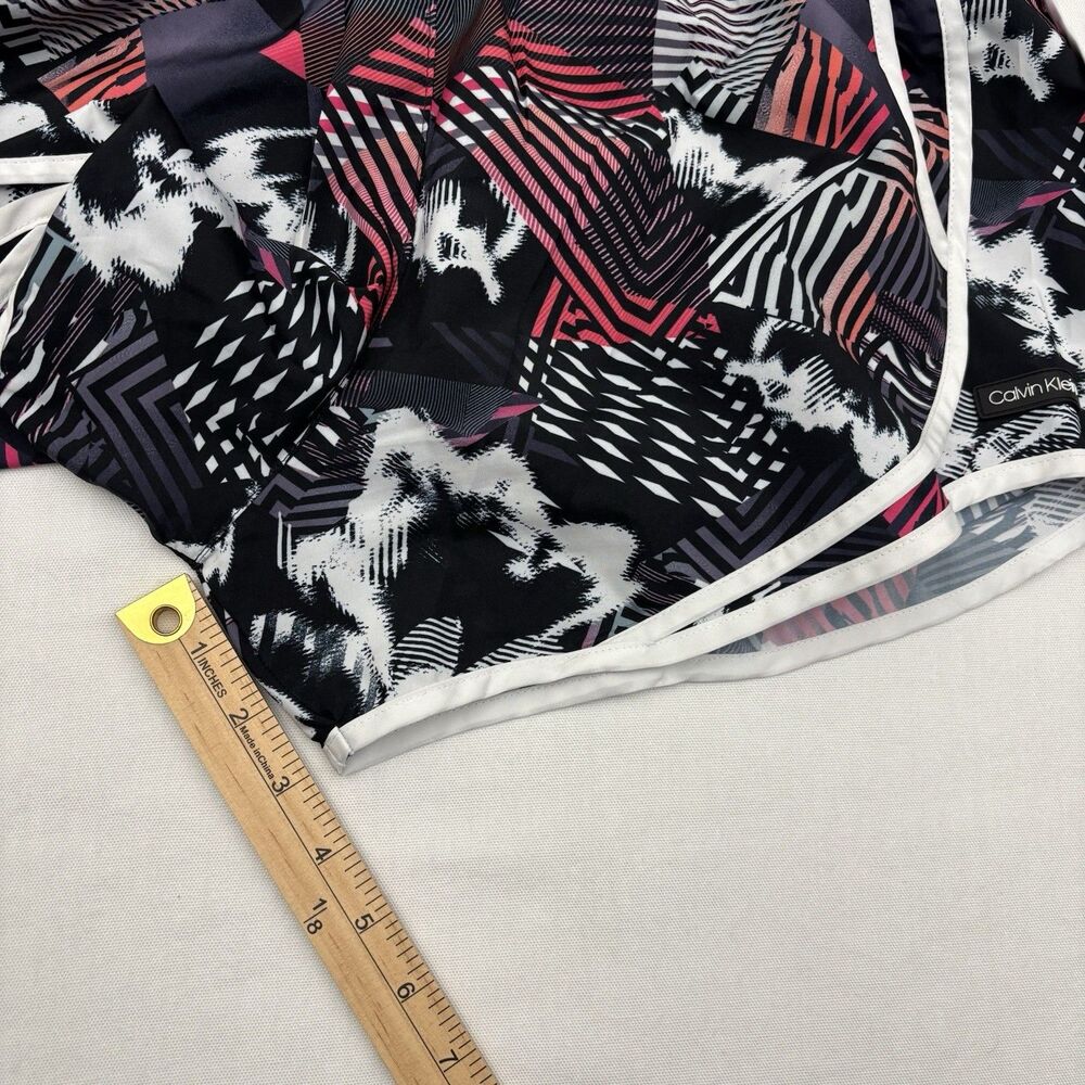 Calvin Klein Shorts Womens Black Pink High Waist Lined Pockets Activewear Size M - Picture 9 of 9
